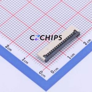 FC10-S16FCT-00 FFC/FPC Connector SMD,P=1mm,Horizontal Mount Connector Flip Cover Type Bottom Contact 16P 1mm - Product Image 1