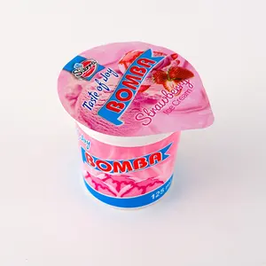 125Ml Gedrukt Verpakking Yaourt/Yoghurt Cups Gestanst Aluminiumfolie Verzegeling Deksels