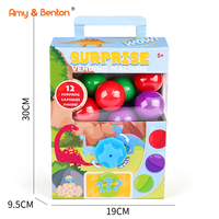 Machine distributrice de capsules surprise personnalisée avec figurines de dinosaures à l'intérieur, 12 capsules, porte-clés, cadeau pour garçons et enfants