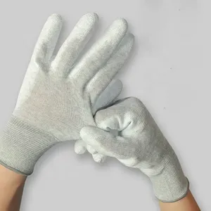 Connecteurs et bornes en argent, tissu polyester ESD, revêtement antistatique en PU pour la paume, ajustement parfait pour la paume, Carbon 2006 <span class=keywords><strong>Boulevard</strong></span> 200, garantie 1 an - Product Image 4