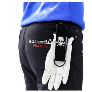 Both Sides Loop With Metal Clip And Key Ring On Course Golf Club Bay Accessory For Carrying Golf Gloves