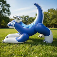 Dragon bleu gonflable personnalisé et décoration de dragon marin pour les événements, parcs d'attractions et publicité de fêtes