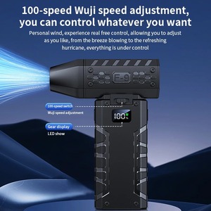 Mini Air <b>Blower</b> 80000 RPM Handheld Electric Turbo Jet Fan 26m/s <b>Wind</b> Speed Brushless Motor Violent Fan with LED Display - Product Image 5