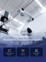 Bras robotique collaboratif 6 axes RML63, plateforme ouverte, charge utile 3 kg, portée 900 mm, pour la recherche, l'éducation, le développement secondaire, ROS2
