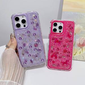 360 Chống Sốc <span class=keywords><strong>Defender</strong></span> Đen Trường Hợp Điện Thoại Cho iPhone 16 (6.1) Phụ Nữ Và Cô Gái Forros Sang Trọng TPU PC Funda Para Movil - Product Image 3