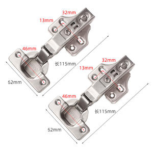 304 двухступенчатый шарнир из нержавеющей стали с полным демпфирующим усилием, двухслойный медный шкаф для одежды, маленький Угловой шарнир - Product Image 2
