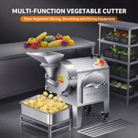 Machine à couper les légumes multifonctionnelle en acier inoxydable, trancheuse et hachoir pour légumes racines, pour trancher, déchiqueter et couper en dés