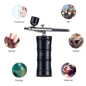 Wholesale portable mini beauty airbrush gun compressor makeup machine system with battery foundation kit for nails for sale