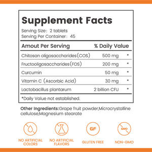 Ytbio Nahrungsergänzungsmittel Chitosan-Oligosaccharid-Tabletten für Lipidstoffwechsel und Verdauungsgesundheit - Product Image 4