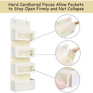 Organizador de Joyas Plegable de Malla para Colgar Sobre la Puerta - Estante Colgante de Pared para Accesorios para el Cabello/Cinturones - Product Image 2