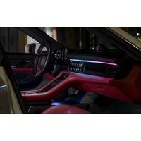 Kit de Actualización Interior con Panel de Iluminación Ambiental RGB Dinámico Efecto Cielo Estrellado para Porsche Taycan 2019-2026, Control por Pantalla de APP