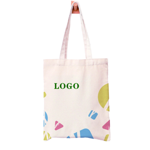 Wholesale High Quality Canvas Tote <b>Bags</b> Custom Printed Cotton Shopping <b>Bags</b> With <b>Long</b> Handles - Product Image 1