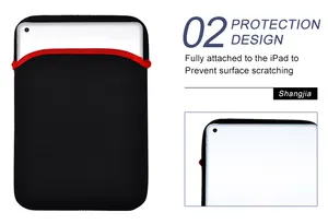 कस्टम लोगो 13 15.6 इंच शीतल shockproof बैग पोर्टेबल neoprene लैपटॉप आस्तीन मामले बैग टिकाऊ गोली पाउच