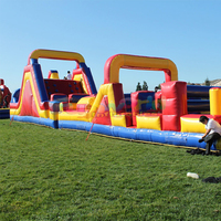 Châteaux gonflables commerciaux d'extérieur, maison de rebond pour fêtes, jeu pour adultes et enfants, parcours d'obstacles gonflable amusant pour enfants