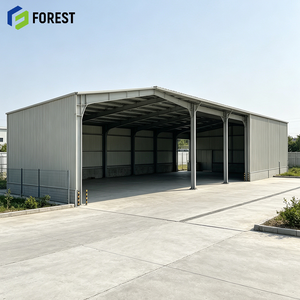 Structure en acier modulaire en H sur mesure pour entrepôt à façade ouverte et terminal de stockage de matériaux à grande portée - Product Image 1