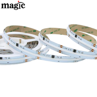 Lampu Strip LED COB RGBW 840 LED/m 24V Epistar Tembaga, Dapat Diatur Secara Alamat, Kontrol Suara, untuk Lanskap
