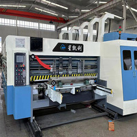 Machine de découpe rotative flexographique à quatre couleurs pour carton ondulé, alimentée par un chargeur frontal 1224 à grande vitesse