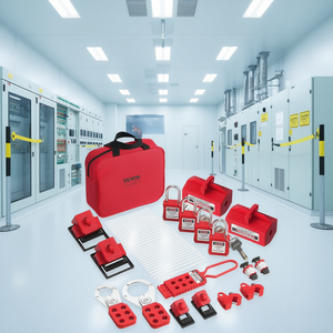 Kit de sécurité électrique LOTO Vevor 47 pièces : Cadenas, attaches en nylon, bloque-prises, disjoncteurs pour salle blanche - Product Image 2