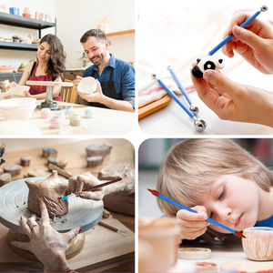 <span class=keywords><strong>Kit</strong></span> d'outils de poterie Bview Art 62 pièces, outils de modelage et de <span class=keywords><strong>sculpture</strong></span> de l'argile avec sac de rangement, outil de <span class=keywords><strong>sculpture</strong></span> et de gravure - Product Image 5