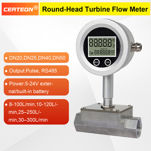 RS485 배터리 구동 디지털 터빈 유량계 스테인리스 플랜지 요소 요소수용 - Product Image 5