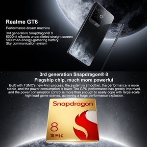 Nouveau Smartphone <span class=keywords><strong>Realme</strong></span> GT6 5G Original Version Globale 6,7 Pouces Double SIM 16 Go + 256 Go ROM Charge Rapide 100W pour des Fonctionnalités Intelligentes - Product Image 5