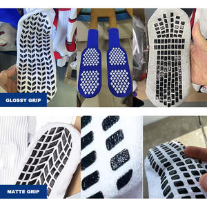 Chaussettes <span class=keywords><strong>de</strong></span> football d'entraînement épaisses personnalisées pour hommes avec grip et maille respirante - Product Image 5