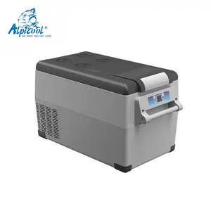 CF35 एल्पिकूल 35L फ़ैक्टरी सप्लाई 12v मिनी पोर्टेबल कार फ्रिज 220v AC DC डुअल यूज़ फ़्रीज़र कैम्पिंग कंप्रेसर रेफ्रिजरेटर