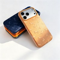 Coque de téléphone portable de luxe en cuir PU motif animal pour iPhone 17 Air 11 12 13 14 Pro Max 15 16 Plus
