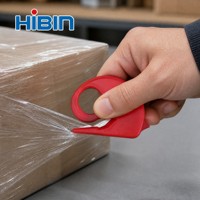 Alat Pemotong Tali Plastik, Film Stretch, dan Tali HB8116 Ring Safety Cutter, Genggam, OEM ODM Warna Kustom