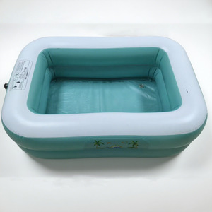 Piscine carrée gonflable SmartPet bleu ciel 005 en PVC épaissi pour usage familial en extérieur - Product Image 1