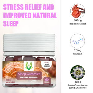 Private <b>Label</b> Sleep Gummies Functional Mushrooms with Melatonin Stress Relief Supplement Improves Natural Sleep Gummies - Product Image 4