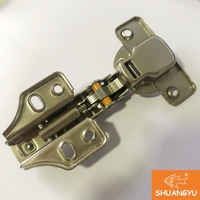 Armoires personnalisées entièrement couvertes avec amorti hydraulique en usine Portes de cuisine avec charnières à petit angle