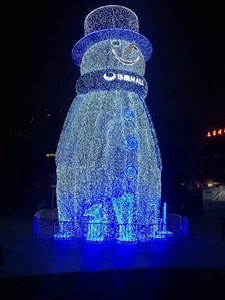 Décoration <span class=keywords><strong>de</strong></span> Noël 3D en LED, sculpture géante <span class=keywords><strong>de</strong></span> <span class=keywords><strong>bonhomme</strong></span> <span class=keywords><strong>de</strong></span> <span class=keywords><strong>neige</strong></span> en acrylique éclairée, grands motifs <span class=keywords><strong>lumineux</strong></span> pour la décoration extérieure et intérieure - Product Image 2