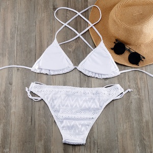 Conjunto de bikini retro hueco XXL de lujo de una pieza con tirantes, push-up, cintura bajo el busto, tiras en V, de secado rápido, sexy, de 2 piezas para playa - Product Image 2