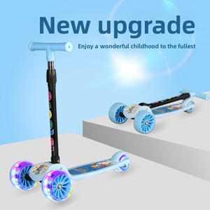 Patinete Infantil con Tabla Extra Ancha, Altura Ajustable, Luces, 3 Ruedas, Plegable, para Niños de 3 a 6 Años - Product Image 4