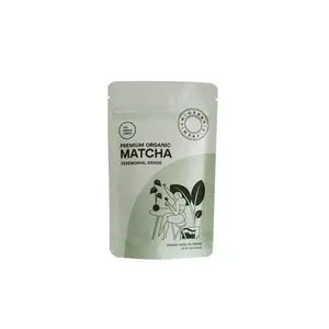 Oem Plastic Foil Resealable Flower Leaf Eco Packaging Bags For Coffee Matcha Tea Sachets