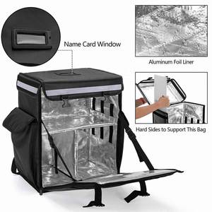 กระเป๋าเป้สะพายหลังแบบมีช่องเก็บความร้อน Eiomrpsible Therwall สำหรับใส่อาหาร แบรนด์สั่งทำพิเศษ  กระเป๋าส่งอาหารฟอยล์อะลูมิเนียม  กระเป๋าเป้สะพายหลังสำหรับเครื่องดื่มเคลื่อนที่ ทำจากผ้าใบ PVC - Product Image 3