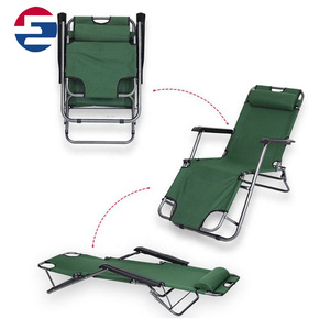 Chaise longue de terrasse portable en métal grillagé, imperméable, pour extérieur, <span class=keywords><strong>plage</strong></span>, réglable, zéro gravité, pliable, pour cour - Product Image 4