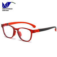 Monture de prescription carrée sur mesure OEM en TPEE et TR90, anti-lumière bleue, pour enfants et adolescents, taille 46-16-125 – Usine d'optique
