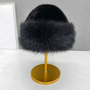 Bán Buôn Phụ Nữ Mới Mông Cổ Xô Cap Với Dày Ấm Giả Lông Chồn Tóc Thời Trang <span class=keywords><strong>Hat</strong></span> Tại Chỗ - Product Image 2