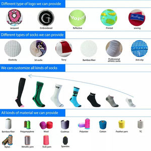 Chaussettes de sport personnalisées en gros avec logo sur mesure, haute élasticité, pour la course à pied et le cyclisme - Product Image 3