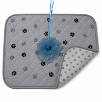 Tapis d'apprentissage lavables pour chiots en tissu à mailles ultra-fines, matelassage ultrasonique, imperméables en TPU, antidérapants et anti-fuites