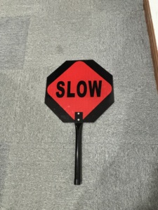 45*45 cm nhôm xây dựng đường giao thông cảnh báo an toàn dấu hiệu hai mặt phản chiếu dừng chậm dấu hiệu - Product Image 5