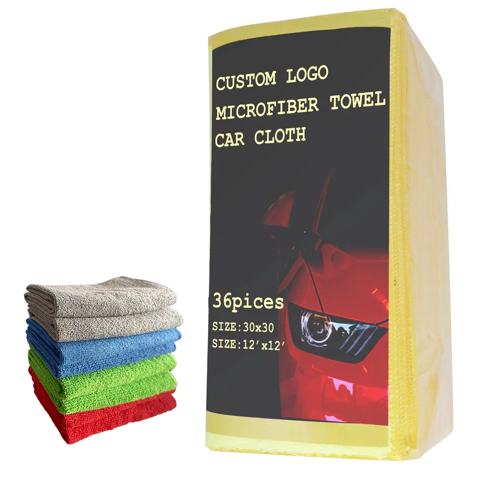 Customizable Microfiber Dish Drying Towel 30*30cm Reusable Wash Wipes Quick Wipes For Car