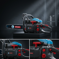 BIYOTI BYT-GS220 Tronçonneuse à essence professionnelle haute puissance pour la coupe du bois 58CC 18 20 22 pouces