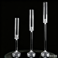 Support de bougies en métal doré pour allée de mariage, bougeoir LED sur pied à 8 têtes pour décoration de mariage