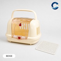 Caisse de transport pour animaux de compagnie, caisse de voyage portable pour voiture avec ventilation respirante