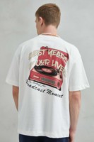 T-shirt unisexe oversize en jersey 100% coton, manches courtes, col rond, avec motif imprimé, respirant, Imperio 320g
