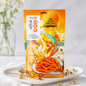 ขนมมังสวิรัติฮาลาล92กรัมบรรจุในถุงขนมร้อนรสเผ็ดและหวานชิป latiao ขนมร้อนแปลกใหม่ในบรรจุภัณฑ์ถุง - Product Image 3