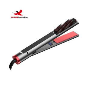 Peigne lissant chauffant FENGFLY à prix réduit pour approvisionnement mixte, livraison rapide, brosse lissante chauffante, chauffe rapidement en 30 secondes - Product Image 1